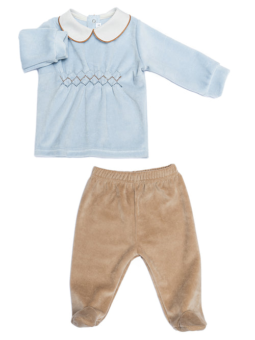 Set Nascita “Dolce Incontro” – Celeste & Beige aggiunto