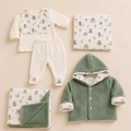 Set Nascita “Piccolo Bosco” – Completo, Giacchina & Copertina