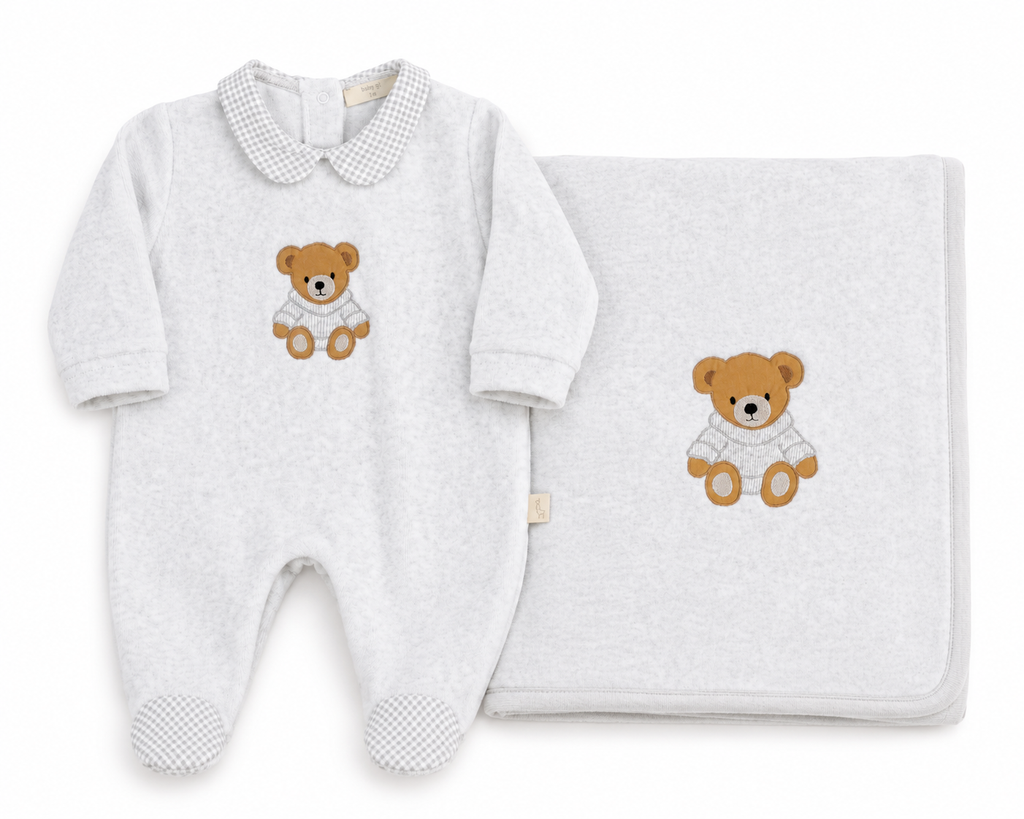Set Nascita Il Mio Orsetto – Tutina & Copertina