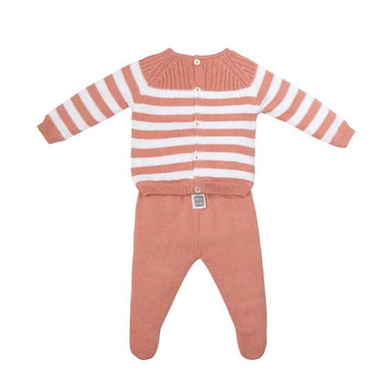 Set Neonato - 3 pezzi righe - immagine 4