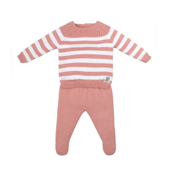 Set Neonato - 3 pezzi righe - immagine 3