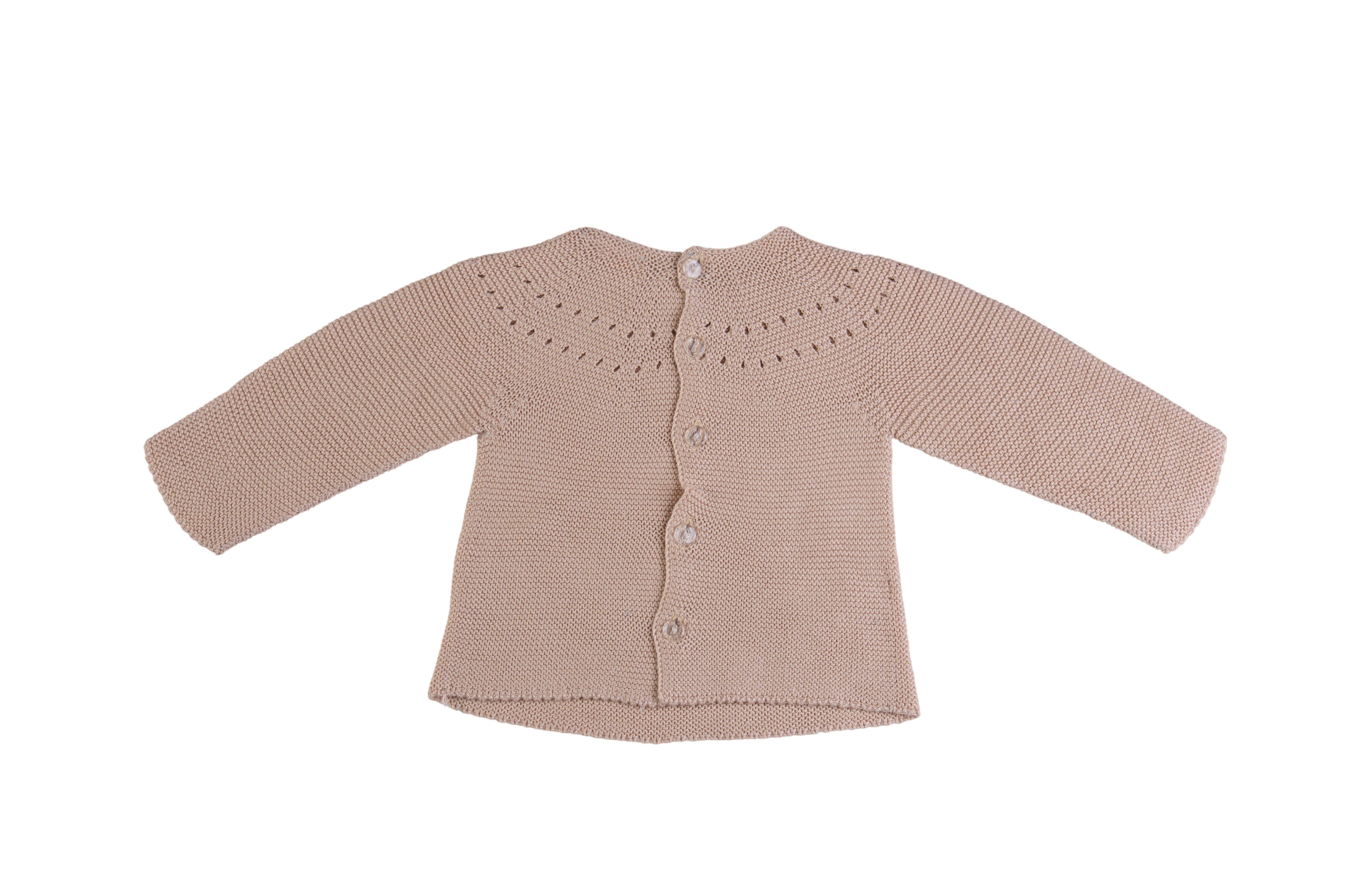 Set Corredino Nascita Beige con cuffietta - immagine 4