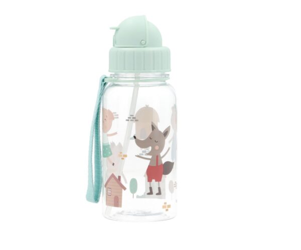 borraccia personalizzata bambini 500 ml in Tritan con cannuccia silicone – senza BPA – nome stampato